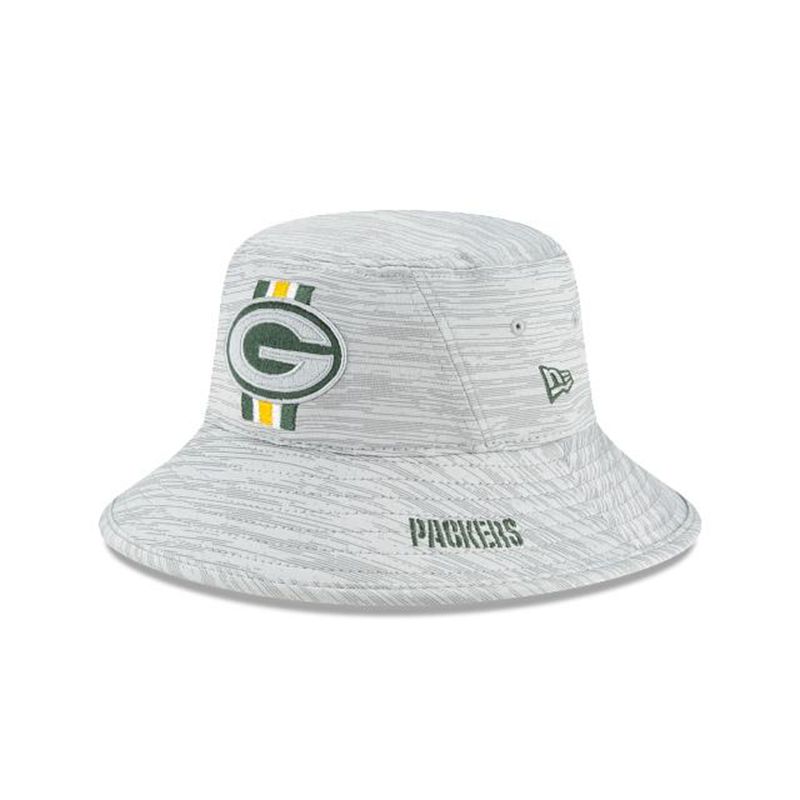 NFL Green Bay Packers Official Training Stretch (VEE2279) - Green New Era Bucket Hats